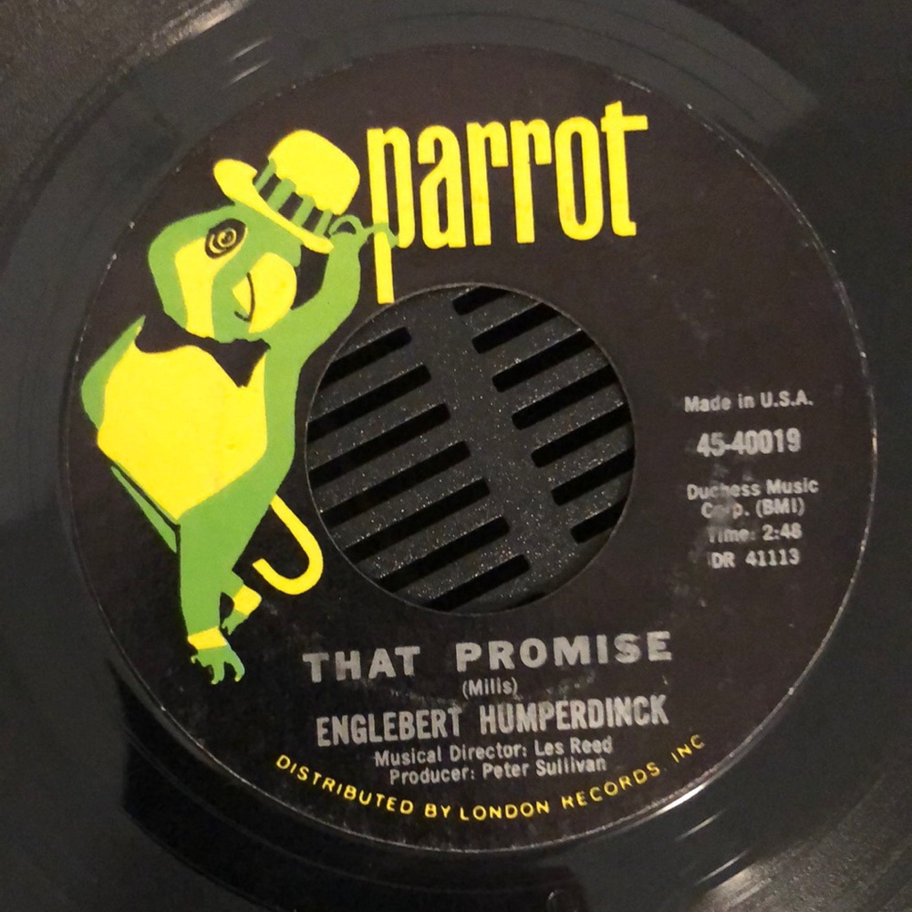 Englebert Humperdinck The Last Waltz Vinyl 45 Record '67